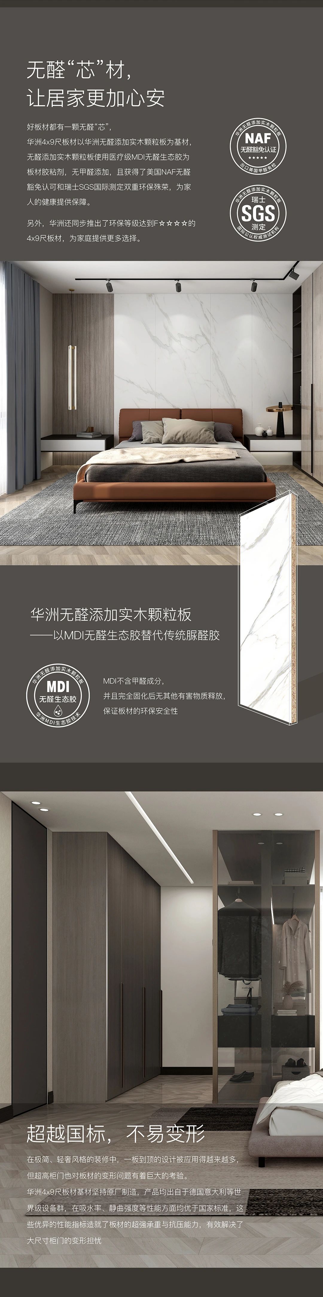 新品發(fā)布  華洲Max+板材系列，享受一板到頂?shù)耐昝?圖3)